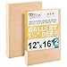 U.S. Art Supply 12" x 16" Birch Wood Paint Pouring Panel Boards, Gallery 1-1/2" Deep Cradle (Pack of 2) - Artist Depth Wooden Wall Canvases - Painting Mixed-Media Craft, Acrylic, Oil, Encaustic