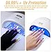 100PCS Nail Polish Protector for Fingers, U-Shaped Nail Protectors with Scissors, UV Protection Cuticle Protector for Nails Painting, Peel Off Nail-Tape for French Tip, Nail-Art, Airbrush, Gel (Black)