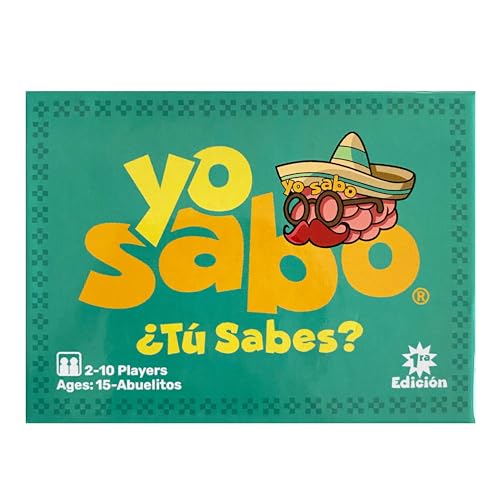 Yo Sabo: Edition 1 - The Original Bilingual Card Game - Learn Spanish with Cmo Se dice Fun Trivia & Challenge Cards - Family-Friendly - 160 Cards