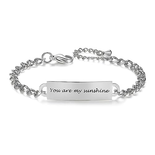 AOAMID Stainless Steel Friendship Bracelets for Best Friends/Sisters/Couples - Inspirational
