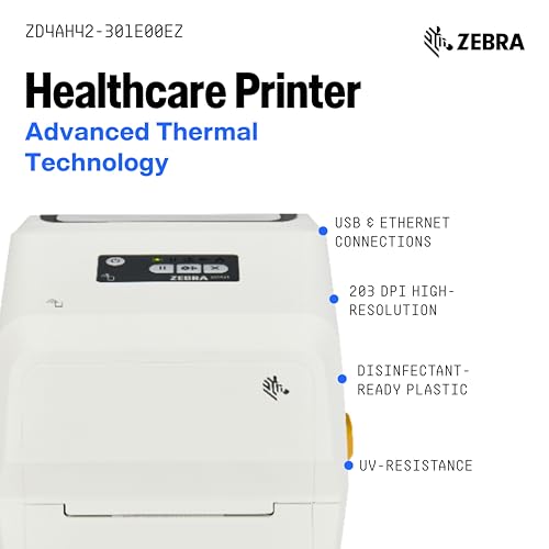 Image of Zebra ZD421-HC Thermal Transfer Label Printer | 4x6 | No Ink Required