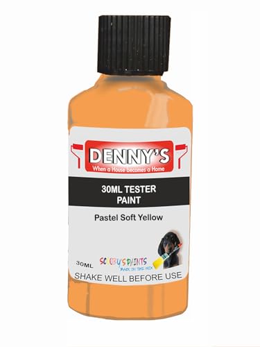 Premium Interior Wall & Furniture Chalk Paint – Pastel Soft Yellow – Rich Matt Finish, Durable & Washable, Low Odour, Ideal for Living Rooms, Bedrooms & Hallways (30ML Tester Bottle)