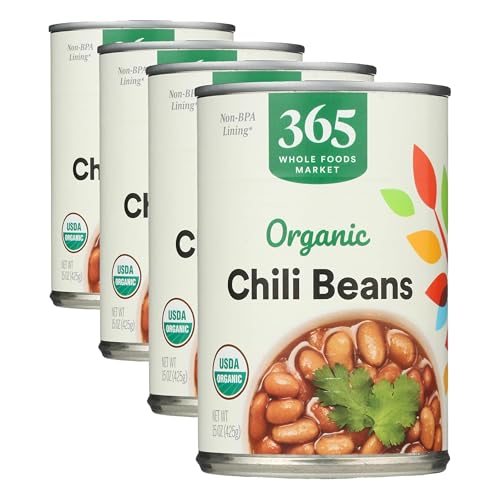 Image of 365 by Whole Foods Market, Beans Chili Organic, 15 Ounce (Pack of 4)