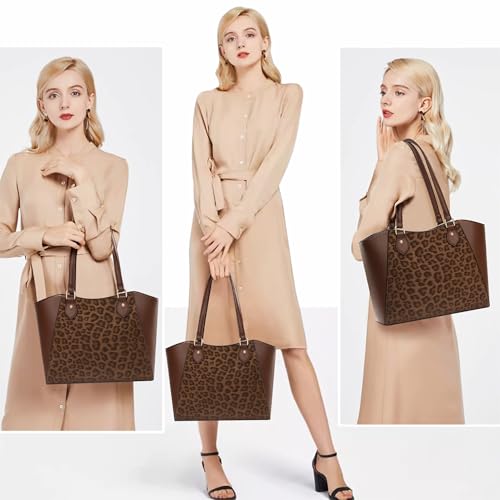 Image of CHICAROUSAL Tote Handbags Purses for Women PU Leather Womens Shoulder Bag | Large Tote Bag for Women, Shoulder Purse, Vegan Leather Purses for Women, Women's Handbags