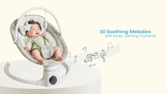Amazon.com : HARPPA Weddell Lite Baby Swing for Infants, Electric