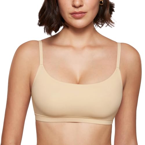 Image of INLYRIC Women's Inbarely Bralettes Cami Bras No Underwire Wireless Seamless Unlined Comfort Sports Bra