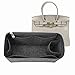 Lckaey Purse Organizer insert for hermes birkin insert 35 bag organizer1099grey-L