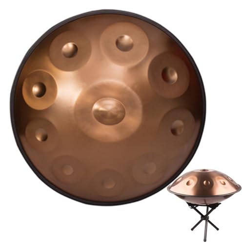 Steel Tongue Drum Ethereal Drum Metal Instrument 22in 10 Notas