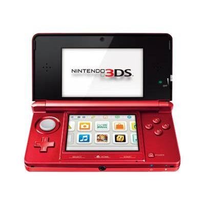 Nintendo 3DS with Super Mario 3D Land - Flame Red