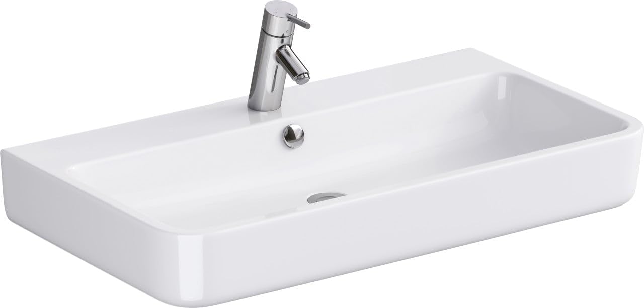 Primaster Waschbecken Marina Waschtisch Keramik Spülbecken Handwaschbecken 80cm