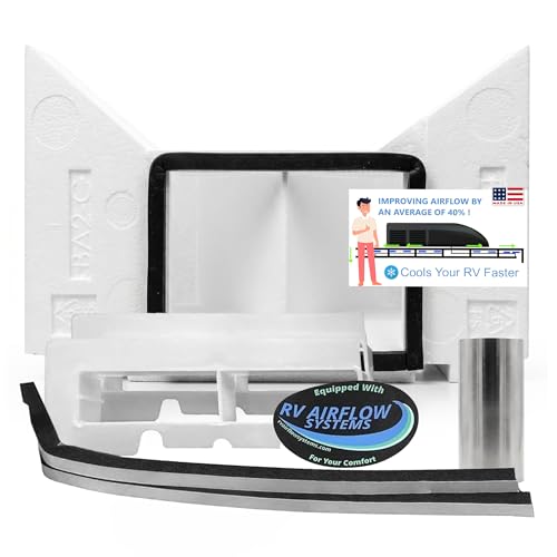 RV Airflow Systems for Dometic Brisk Air II, Evolution, Blizzard Air Conditioners: Increase the volume of air from your AC into your hot RV making you colder faster – Vent Filter Accessory