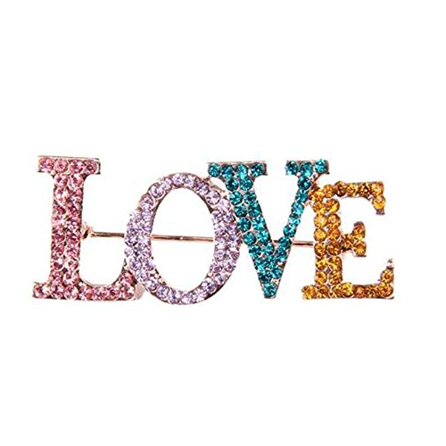 Nikgic 1 pc Love broche flor creativa nueva broche