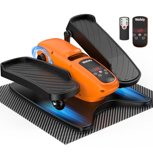 Image of Under Desk Elliptical Machine,Leg Exerciser While Sitting for Seniors with 12 Adjustable Speed RF Remote Control,Quiet & Portable Mini Seated Pedal Exerciser with Non-Slip Mat for Home Office