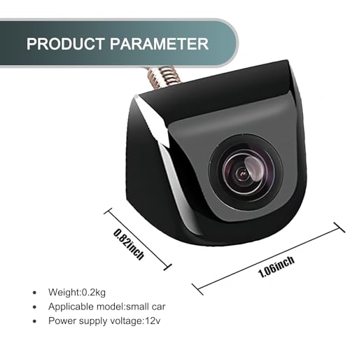 Image of 1 PC HD Car Backup Camera, Lightless Design, IP68 Waterproof Function, Vehicle Rear View Camera, Universal Automotive Driver Assistance Camera Accessories for Truck SUV (Black)