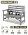 GREENVINES Outdoor Bench | HDPE | Garden Benches | All Weather | for Outdoors Patio Park Porch Outside Backyard | 2-Person | Grey