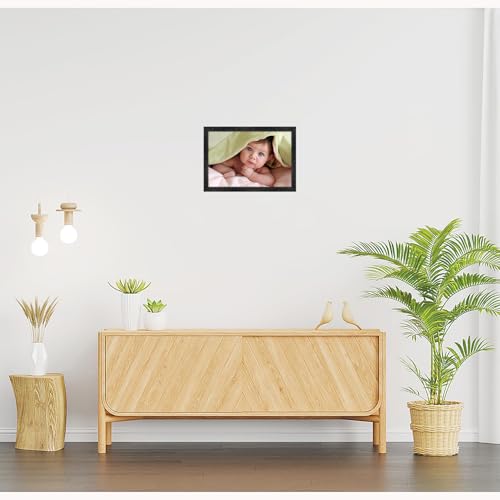 Image of Baby Photo Frame, Black, Sparkle Coated Lamination 6465 14 x 20 Inch