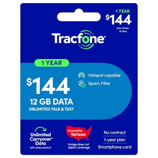 Tracfone $144 Unlimited Talk & Text Annual Prepaid Plan(Physical Delivery)