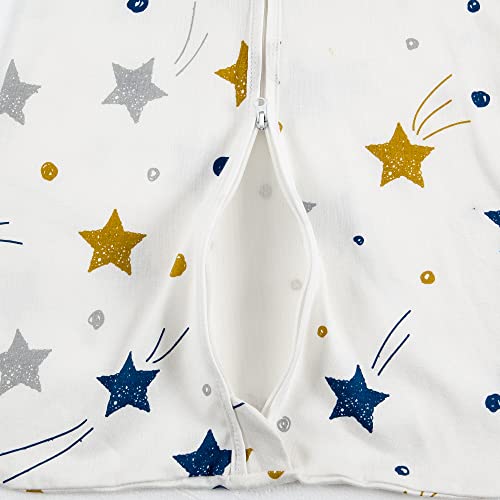 Image of HOUSABY Baby Wearable Blanket,Summer Cotton Sleep Sacks 1 Pack Unisex Toddler Sleeping Bag Sack, 0.5 TOG with 2-Way Zipper