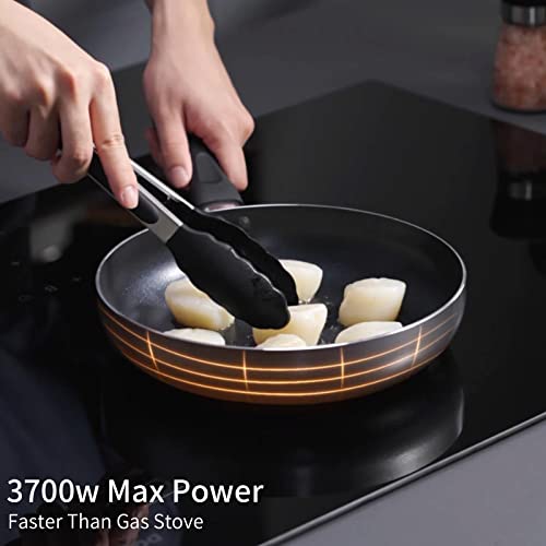 Doumigo Induction Cooktop, 30 Inch Electric Cooktop Built-In 4 Power Boost Cooktops Burners, 7400W 240V Fast Heat Electric Stove With Smooth Vitroceramic Glass Touch Screen, Kid Safety Lock #TOP5