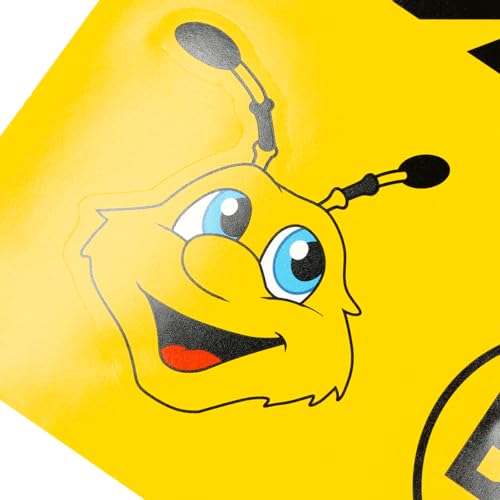 BVB Aufkleberkarte Kids, 5 Sticker mit Maskottchen und Logo, 14,5 x 21 cm, Wasserfest, Bunt
