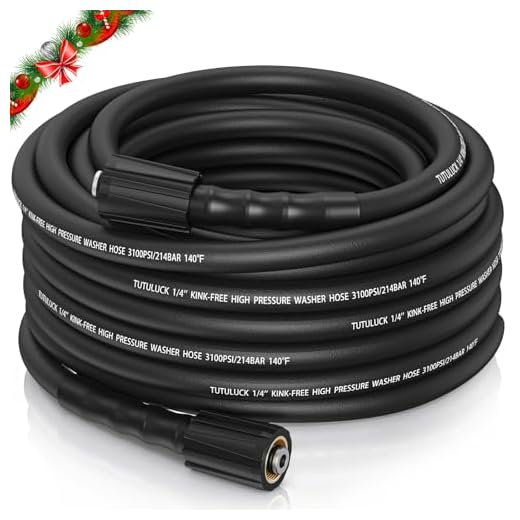 TUTULUCK Flexible Pressure Washer Hose 50 FT