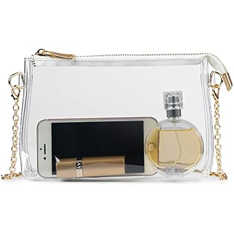 Lorbro Clear Purses for Women Stadium Approved, Clear Crossbody Shoulder Bag with Zipper Closure, Transparent Purse for Concerts, Sporting Event, Party, Festivals Cover