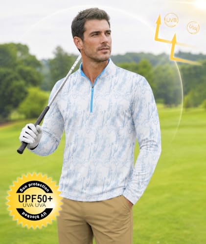 ZITY Printed UPF 50+ Quarter Zip