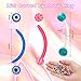 CrazyPiercing Colorful Ball Acrylic Flexible Curved Bar Eyebrow Rings Tragus Piercing Jewelry, 50Pcs, 16G