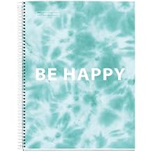 Miquelrius, Notebook Notebook, Hard Cover Cardboard, 4 Coloured Stripes, 120 Horizontal Ruled Sheets of 90 g, 4 Drills, Blue, A4