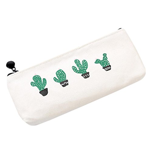 Pencil Cases,Geyou Cactus Printed Pencil Case Portable Makeup Brush Bags Cosmetic Case Clearance