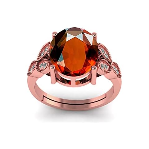 LMDPRAJAPATIS Adjustable Rose Gold Garnet Ring Cover