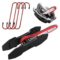 CHANG QI Bremssattelwerkzeug Ratschen Bremskolben-Rückstell-Werkzeug mit 2 Stahlplatten und 4 S Haken Bremsbelag-Ersatzhaken…