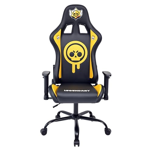 Subsonic - Chaise Gaming Brawl Stars - Fauteuil de Bureau Ergonomique avec Mousse Haute Densité, Dossier Inclinable et Accoudoirs 3D Réglables - Hauteur...
