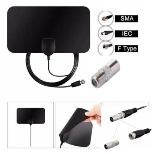 Antena Digital Com Amplificador 4k Slim Longa Distância