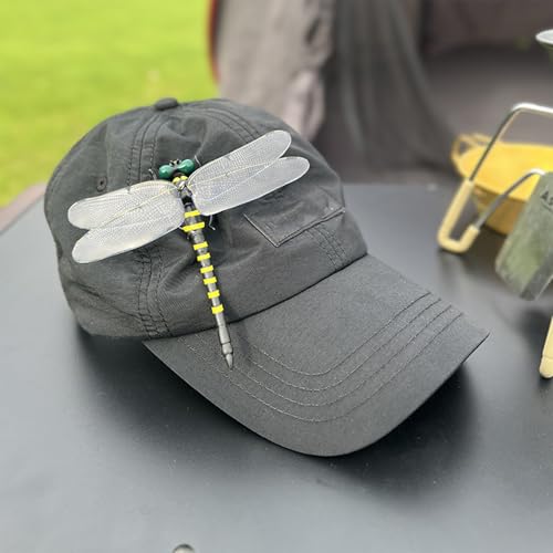 Clip de sombrero de libélula artificial para repeler insectos de forma segura 6