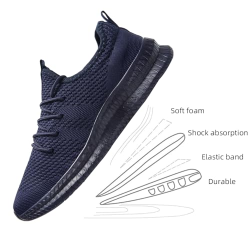 Image of Men's Shoes Running Walking Sneakers Casual Tennis Slip on Shoes Lightweight Breathable Fashion Comfortable Workout Athletic for Gym Sport Shoe