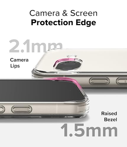 Image of Ringke Fusion Compatible with Google Pixel 9a Case Cover Transparent Hard Back Soft Flexible TPU Bumper Scratch Resistant Natural Form Pixel 9a Back Cover - Clear