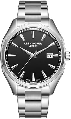 LEE COOPER Mens Analogue Silver Metal Strap Wrist Watch LC08007.350