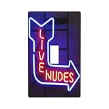 Neon Sign Single Toggle Light Switch Cover Decorative Funny Wall Plate for Bedroom Living Room