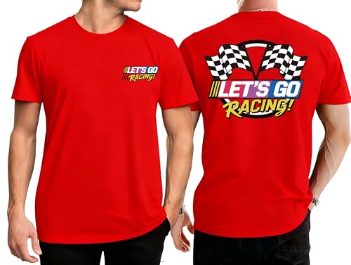 Racing Shirts for Men Checkered Flags Short Sleeve Tee for Car Lover Racing Car Vintage Men's Graphic T-Shirt
