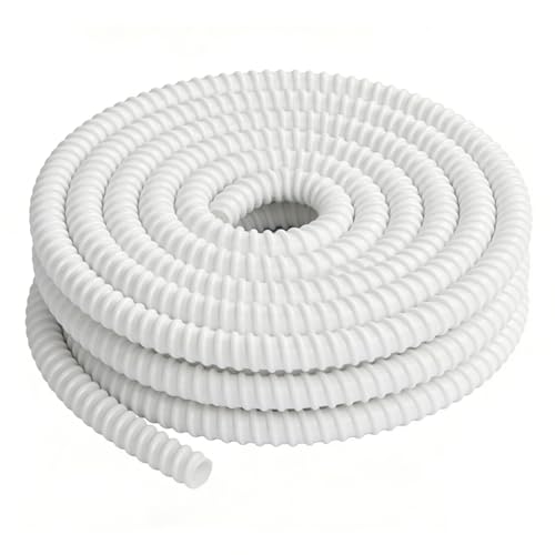 CPROSP Tuyau Condensat Clim Ø16mm (10m) en PVC, Tuyau de Condensat Climatiseur Clim, Résistant aux UV, pour Climatiseurs, Ajustable, Flexible