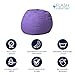 Flash Furniture Dillon Small Bean Bag Chair for Kids and Teens, Foam-Filled Beanbag Chair with Machine Washable Cover, Purple