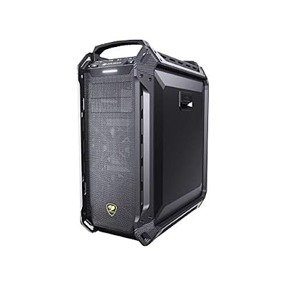 Cougar Case Panzer Max G Full Tower Easily Moddable 1 x 120 mm Fans Non LED tempred Glass Panel, Black, CGR-6AMKB-G