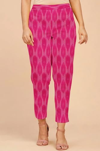 Image of Cotton Pochampally ikat unstitched blouse, Kurthi, long frock fabric material for women (1 meter, 2 meters & 3 meters)