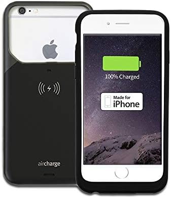 Aircharge Wireless Charging Case for Apple iPhone 6 Plus/6S Plus - Black