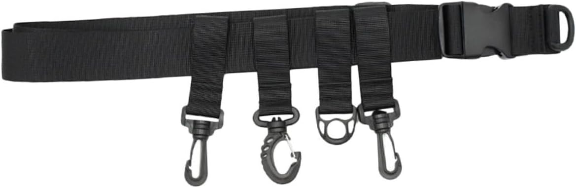 Adjustable Fishing Waist Belt with Hooks for Wading Kayaking and Surfing Lightweight and Comfortable Fishing Gear Holder for Anglers