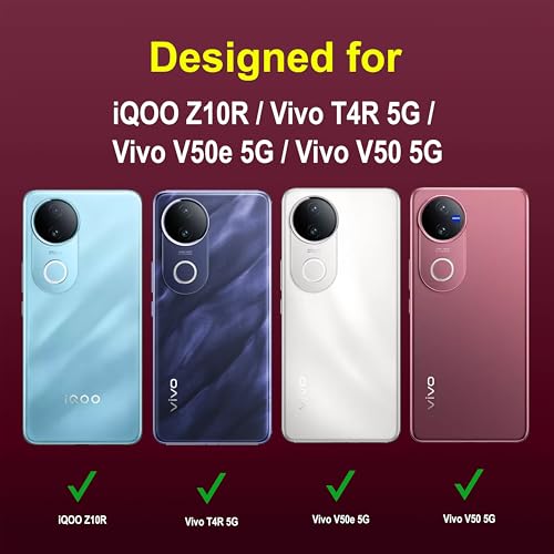 Image of Zapcase Back Case Cover for iQOO Z10R | Compatible for iQOO Z10R Back Cover | Liquid Silicon Magic Case with Camera Protection | Plum