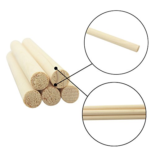 Okuyonic Cello Sound Post, 5PCS Cello String Instruments Accessory, 18cm Spruce Wood Cello Wood Sound Post 3/4 4/4 Cello Sound Post for Any Cello Technician