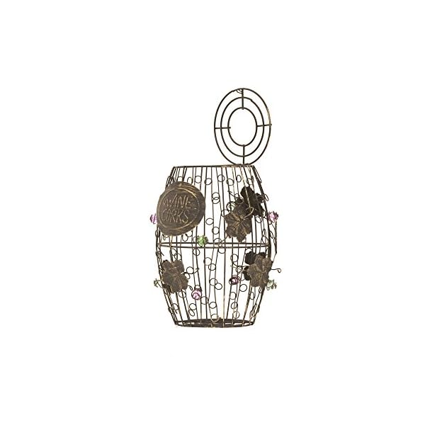 Mind Reader Wine Barrel Cork Holder, Wine Cork Holder, Cork Storage, Bronze - Image 4