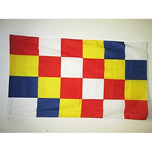 AZ FLAG, Province of Antwerp Flag, 3x5 Ft, Antwerpen Banner with Sleeve, 100% Polyester, Fade Resistant, Vivid Colors